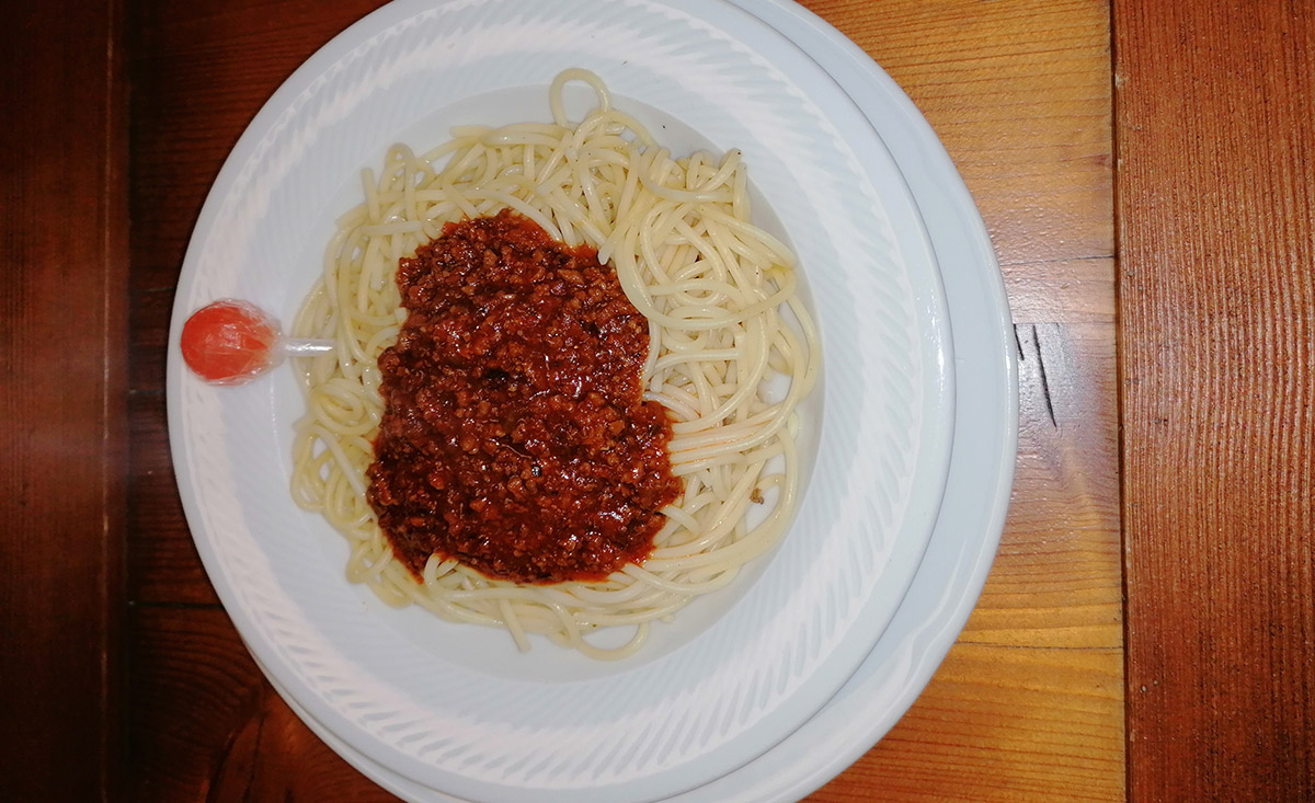 Calimero kleine Spaghetti mit Fleischsauce