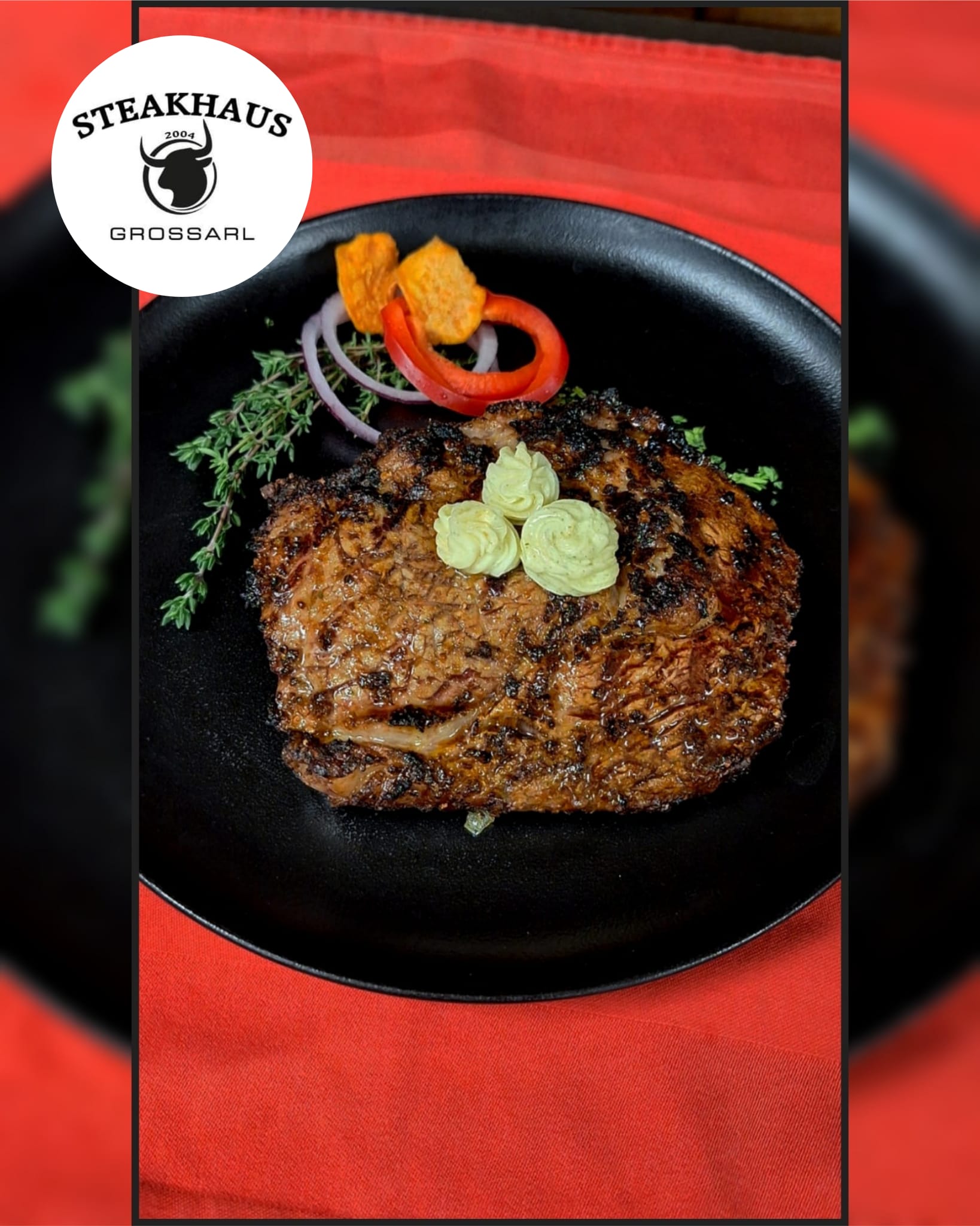 Skifahren und Steak genießen