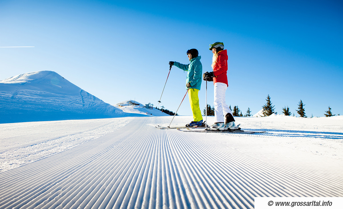 Skifahren und Apres Steakgenuss