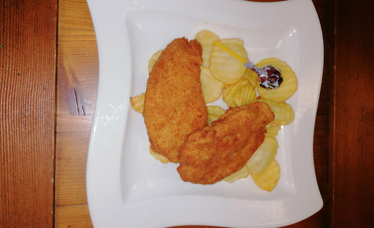 Speedy kleine Hühnerschnitzel mit Chips